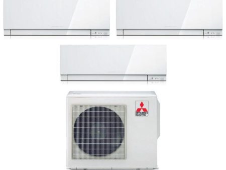 Climatizzatore Condizionatore Mitsubishi Electric Trial Split Inverter serie KIRIGAMINE ZEN WHITE MSZ-EF 7+12+12 con MXZ-3F54VF R-32 Wi-Fi Integrato Colore Bianco 7000+12000+12000 For Cheap