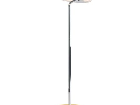 Royyo Chrome with Honeydew Felt Modern LED Desk Lamp with USB Port Online now