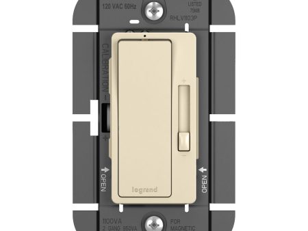 radiant 1100W 3-Way Magnetic Low-Voltage Dimmer Switch, Light Almond Supply