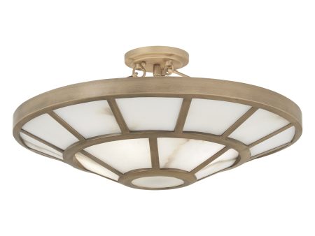 Istria 22  4 Lights Semi-Flush Mount Gold Finish Supply