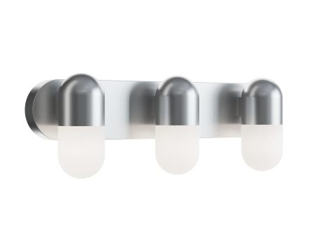 Irvine 24   3-Light LED Bathroom Vanity Light, Satin Nickel Finish Online