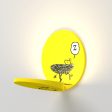 Peanuts Gravy 5 in. LED Warm White Wall Light Yellow Plug-in Woodstock Gravy Online Hot Sale