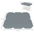 Easycomfort Tettuccio di Ricambio per Dondolo in Poliestere con Protezione UV50+, 192x144cm, Grigio Scuro on Sale