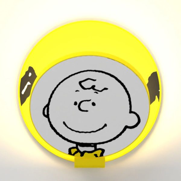 Peanuts Gravy 5 in. LED Warm White Wall Light Yellow Hardwired Charlie Brown Gravy Online Sale