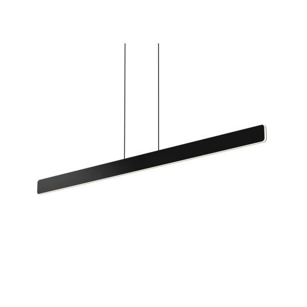 Sub 48 in. LED Pendant Light Single Black Finish Online Hot Sale