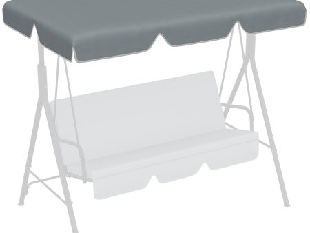 Easycomfort Tettuccio di Ricambio per Dondolo in Poliestere con Protezione UV50+, 192x144cm, Grigio Scuro on Sale