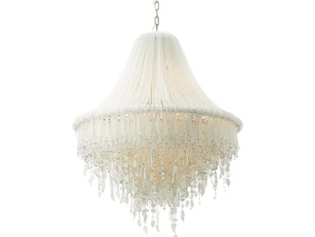 Crystal Reign 33  7 Lights Pendant Light Silver Finish Hot on Sale