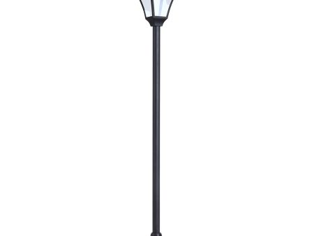 Easycomfort Lampada da Giardino Lampada da Terra LED da Esterno a Energia Solare Impermeabile IP44, 15x15x120 cm, Nero For Discount