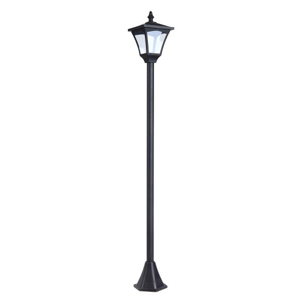 Easycomfort Lampada da Giardino Lampada da Terra LED da Esterno a Energia Solare Impermeabile IP44, 15x15x120 cm, Nero For Discount