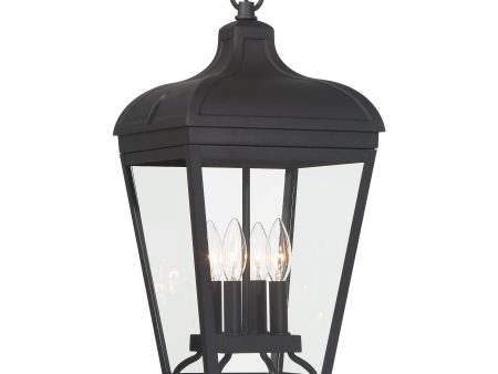 Marquee 20  4 Lights Outdoor Pendant Light Black Finish Sale