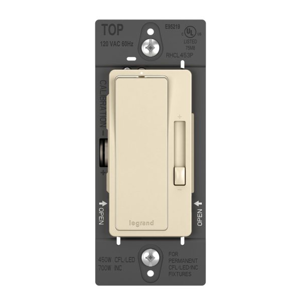 radiant Decora Slider Dimmer Switch, 450-Watt LED For Sale