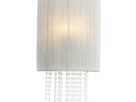 Crystal Reign 18  2 Lights Wall Sconce Silver Finish Sale