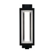 Blake 18   LED Outdoor Wall Sconce with Battery Backup, Black Finish For Sale