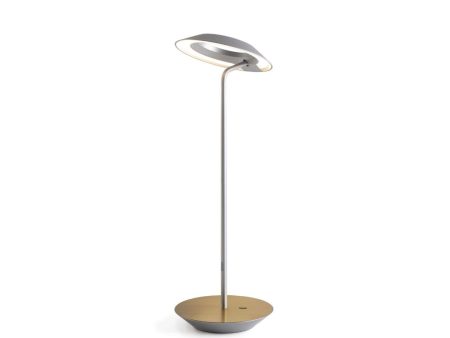 Royyo Silver With Brass Modern LED Desk Lamp with USB Port For Cheap