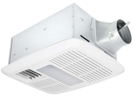 Delta BreezRadiance 110 CFM Bathroom Exhaust Fan With Dimmable LED Light and Heater For Discount