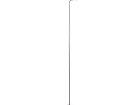 Royyo Silver with Oiled Walnut Contemporary LED Floor Lamp with USB Port Online Sale