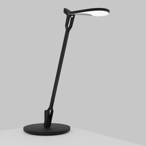 Splitty Pro Matte Black Contemporary LED Desk Lamp with Two-Piece Desk Clamp and USB Port Cheap