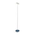 Royyo Matte White with Azure Felt Contemporary LED Floor Lamp with USB Port Online now