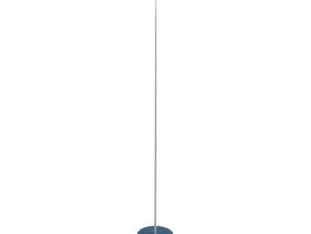 Royyo Matte White with Azure Felt Contemporary LED Floor Lamp with USB Port Online now