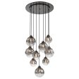 Neveh 28  9 Lights Pendant Light Metal Gray Finish For Discount