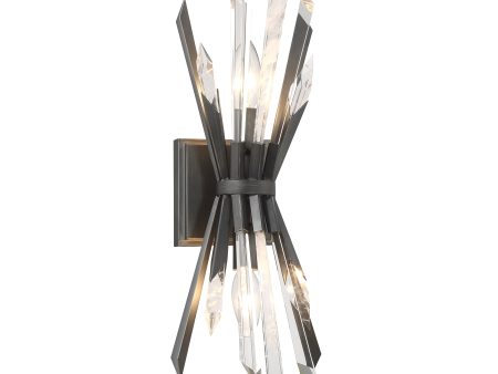 Elsa 18  2 Lights Wall Sconce Gray Finish Fashion