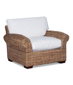 Poltrona LUNA in Abaca con Cuscini 122x93x75H Discount