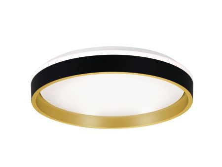 Rana 16   LED Flush Mount Light, Black Finish Supply