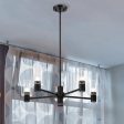 Clarksville 28  5 Lights Chandelier, Matte Black Finish Online Sale