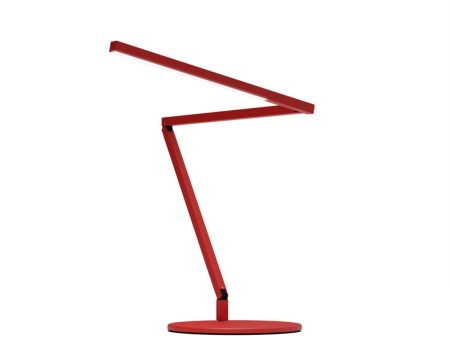 Z-Bar Mini Gen 4 Matte Red Modern Neutral LED Desk Lamp Hot on Sale