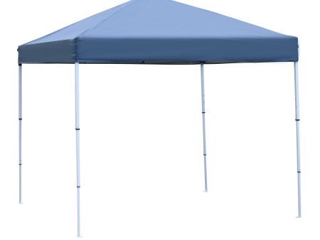 EASYCOMFORT Gazebo Pieghevole Rivestimento in Oxford con Corde e Picchetti, Blu, 2.5 x 2.5 m Online now