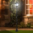 Easycomfort Lampada da Giardino Lampada da Terra LED da Esterno a Energia Solare Impermeabile IP44, 15x15x120 cm, Nero For Discount