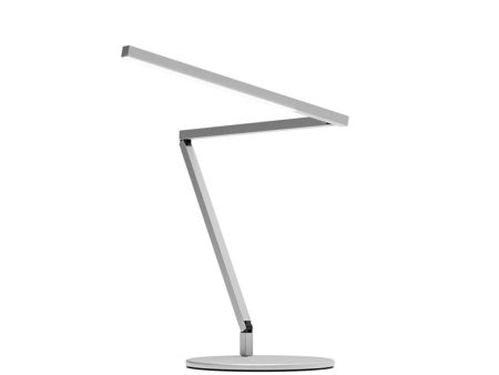 Z-Bar Mini Gen 4 Silver Modern Daylight LED Desk Lamp Hot on Sale