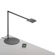 Mosso Pro Metallic Black Contemporary LED Desk Lamp with Wireless Charging Base Online