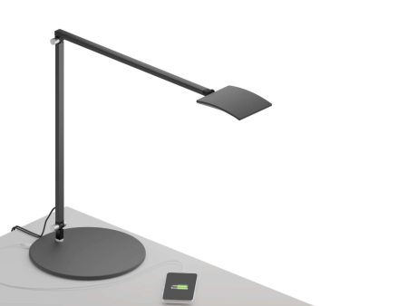 Mosso Pro Metallic Black Contemporary LED Desk Lamp with Wireless Charging Base Online