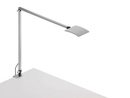 Mosso Pro Silver Contemporary LED Desk Lamp with Two-Piece Desk Clamp Online Hot Sale