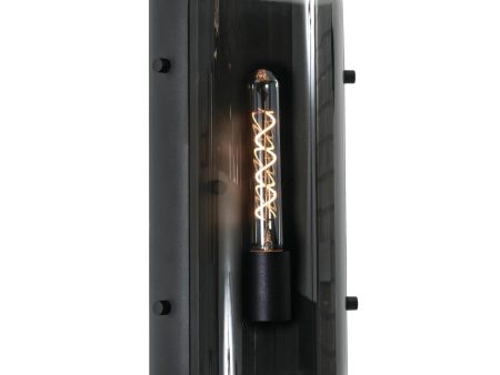 Dana 14   Flush Mount Sconce, Black Finish For Cheap