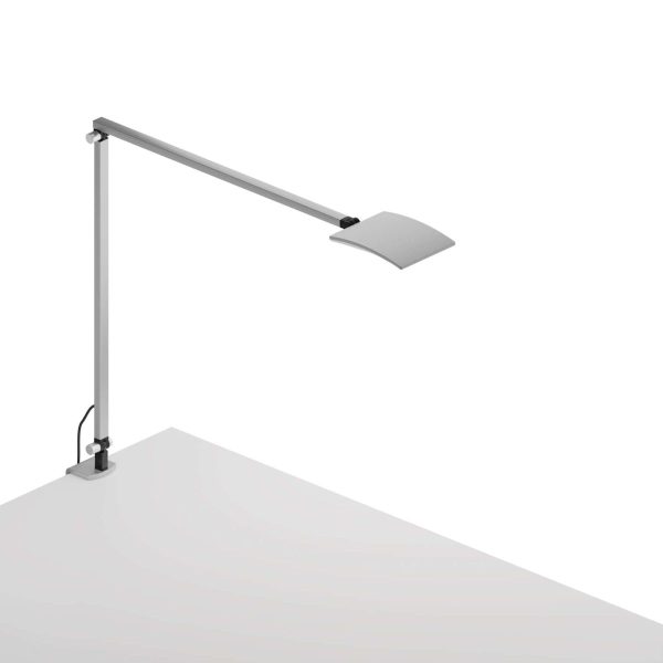 Mosso Pro Silver Contemporary LED Desk Lamp with One-Piece Desk Clamp Online now