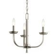 Kennewick 16  3-Light Chandelier, Brushed Nickel Finish on Sale