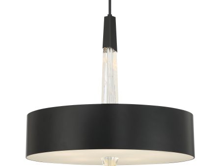 Drifting Droplets 28  5 Lights LED Pendant Light Black Finish Online