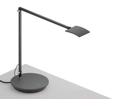 Mosso Pro Metallic Black Contemporary LED Desk Lamp with Power Base Online Hot Sale