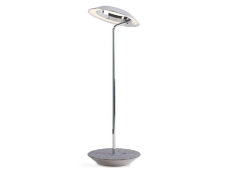 Royyo Chrome With Oxford Felt Modern LED Desk Lamp with USB Port Discount