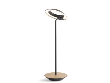 Royyo Matte Black With White Oak Modern LED Desk Lamp with USB Port Online Hot Sale