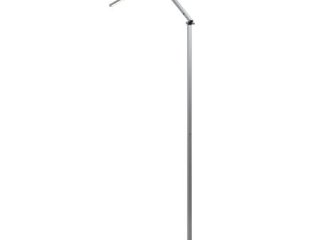 Z-Bar Silver Contemporary LED Floor Lamp Online Sale