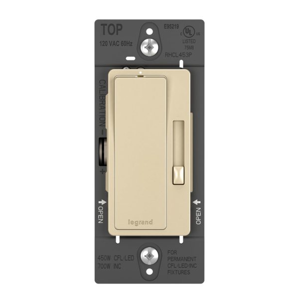 radiant Decora Slider Dimmer Switch, 450-Watt LED For Sale