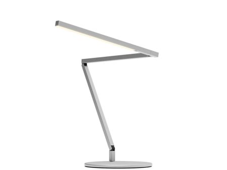 Z-Bar Mini Pro Gen 4 Silver Modern LED Desk Lamp with USB Port For Discount