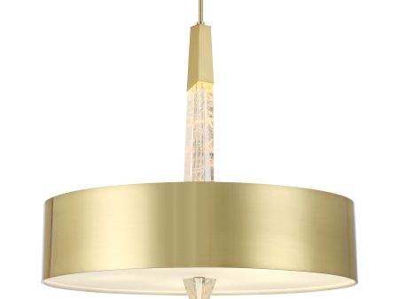 Drifting Droplets 28  5 Lights LED Pendant Light Brushed Brass Finish Online Hot Sale