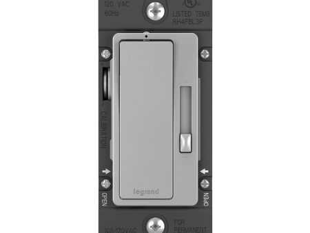 radiant 0-10V Dimmer Switch, LED|Fluorescent, 120V-277V, Gray Fashion