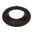 8  Round Trim for Commercial Downlights, Smooth Bronze Finish Fashion