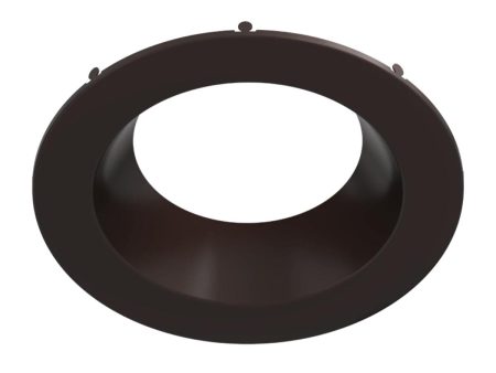 8  Round Trim for Commercial Downlights, Smooth Bronze Finish Fashion