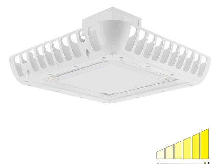 LED Gas Station Canopy Light, 15000 Lumens, 100 Watts Adjustable, 5000K, 120 277V For Sale